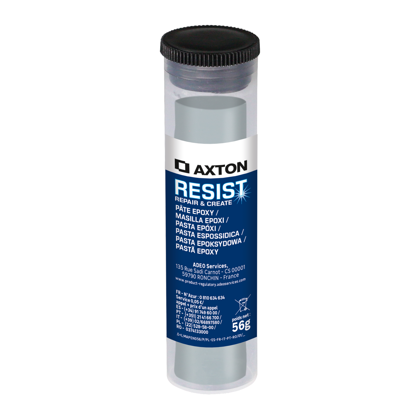 EPOXY PASTE FILLER ALL MATERIALS RESIST AXTON 56GR
