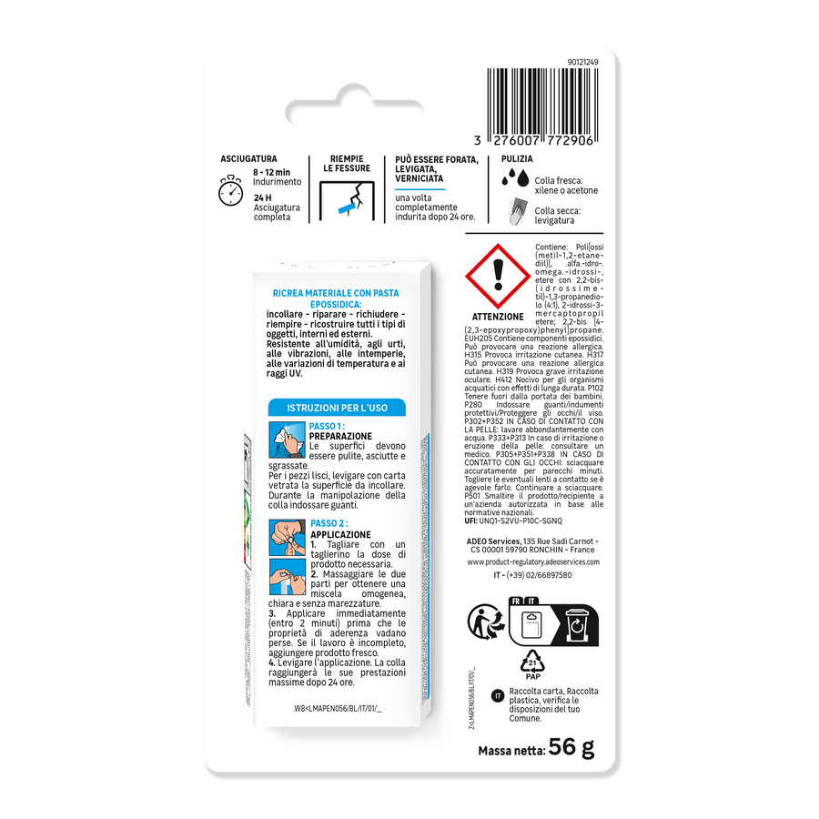 EPOXY PASTE FILLER ALL MATERIALS RESIST AXTON 56GR