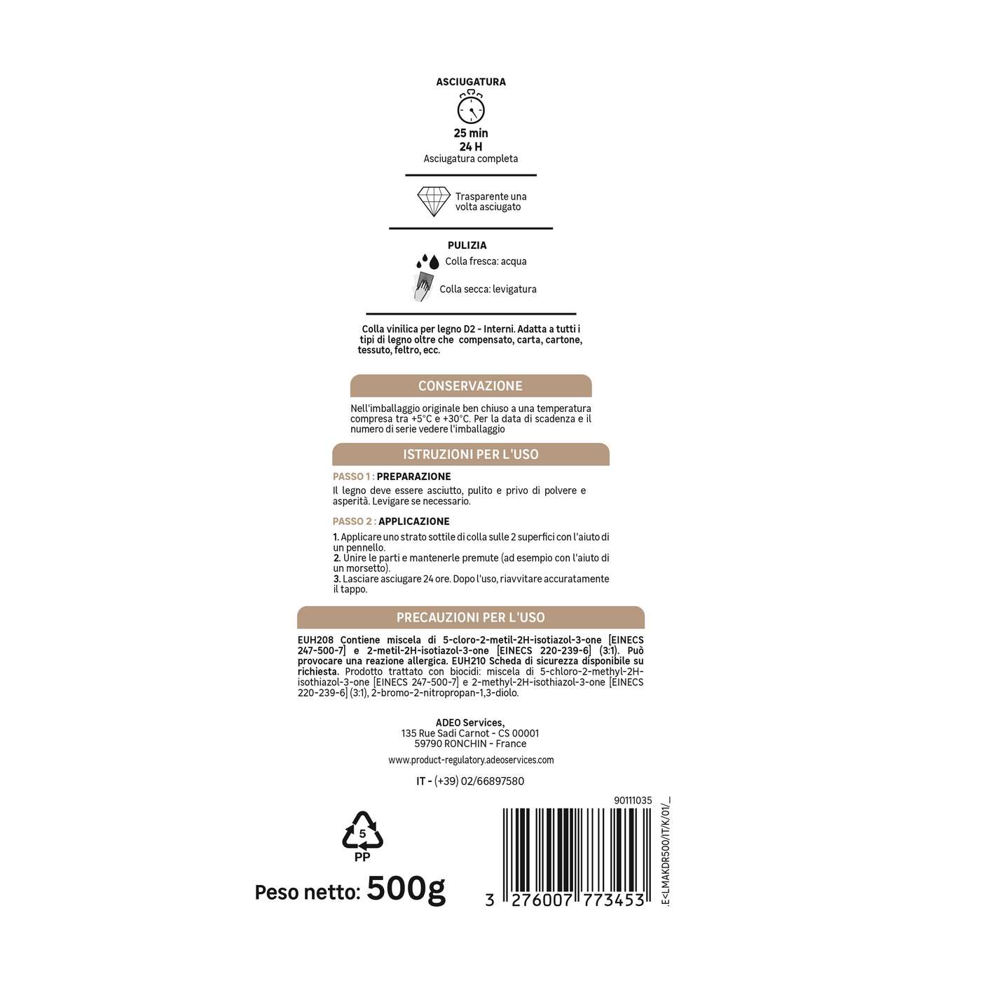 D2 AXTON WOOD GLUE 500GR