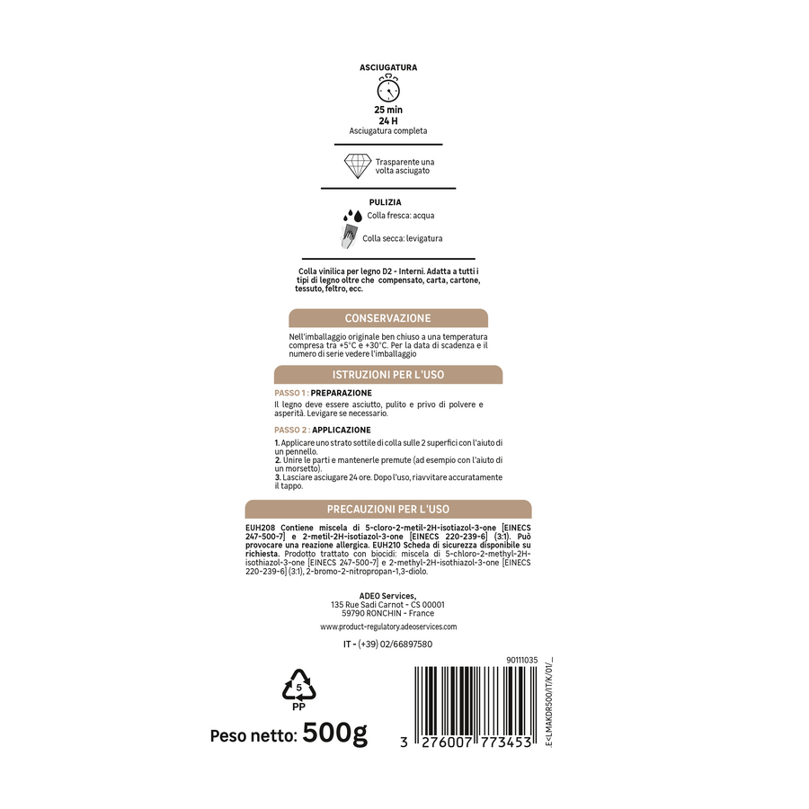 D2 AXTON WOOD GLUE 500GR