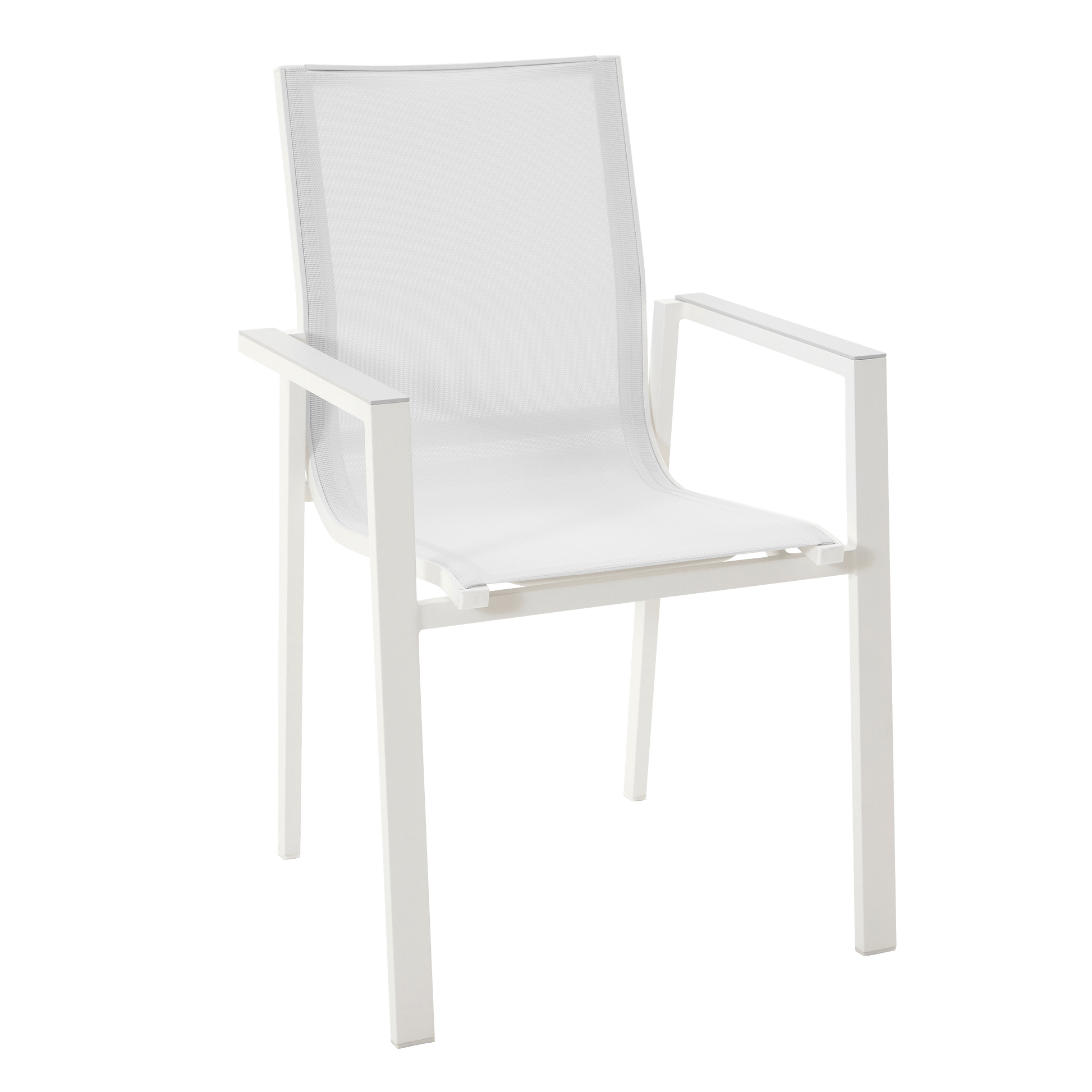 Bricocenter NATERIAL ODYSSEA ALUMINUM AND TEXTILENE ARMCHAIR WHITE