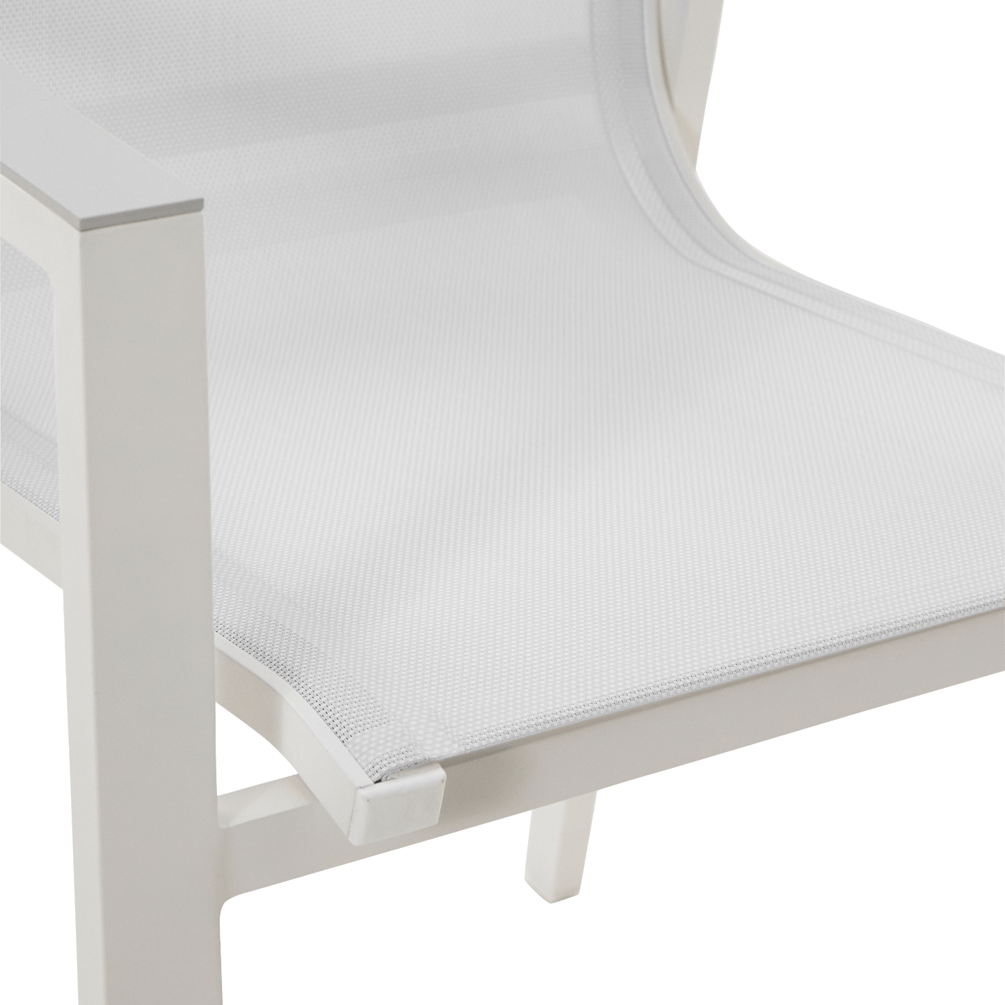 Bricocenter NATERIAL ODYSSEA ALUMINUM AND TEXTILENE ARMCHAIR WHITE