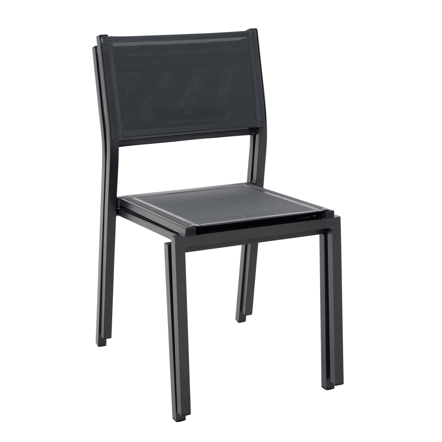 Bricocenter LYRA BETA CHAIR WITHOUT ARMRESTS NATERIAL ALUMINUM AND TEXTILENE ANTHRACITE