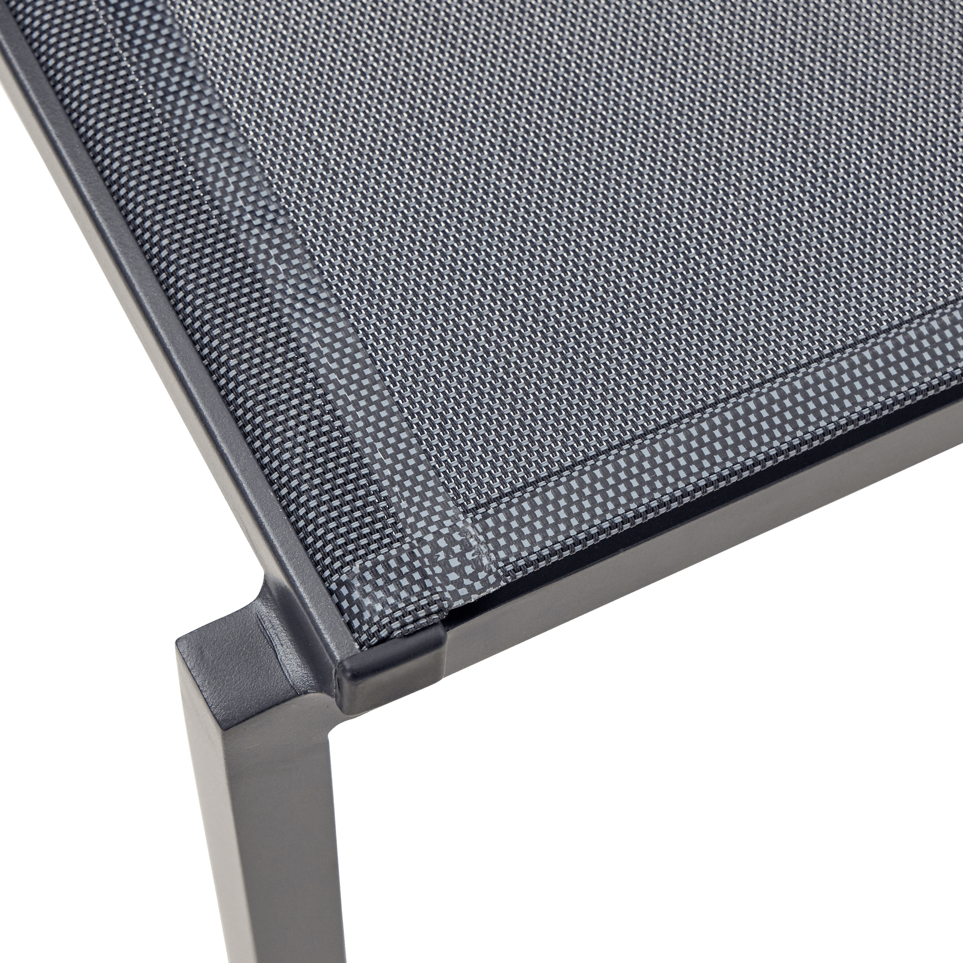 Bricocenter LYRA BETA CHAIR WITHOUT ARMRESTS NATERIAL ALUMINUM AND TEXTILENE ANTHRACITE