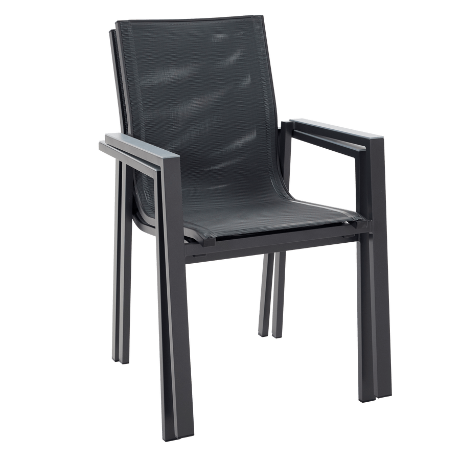 Bricocenter ODYSSEA NATERIAL ALUMINUM AND TEXTILENE ANTHRACITE CHAIR