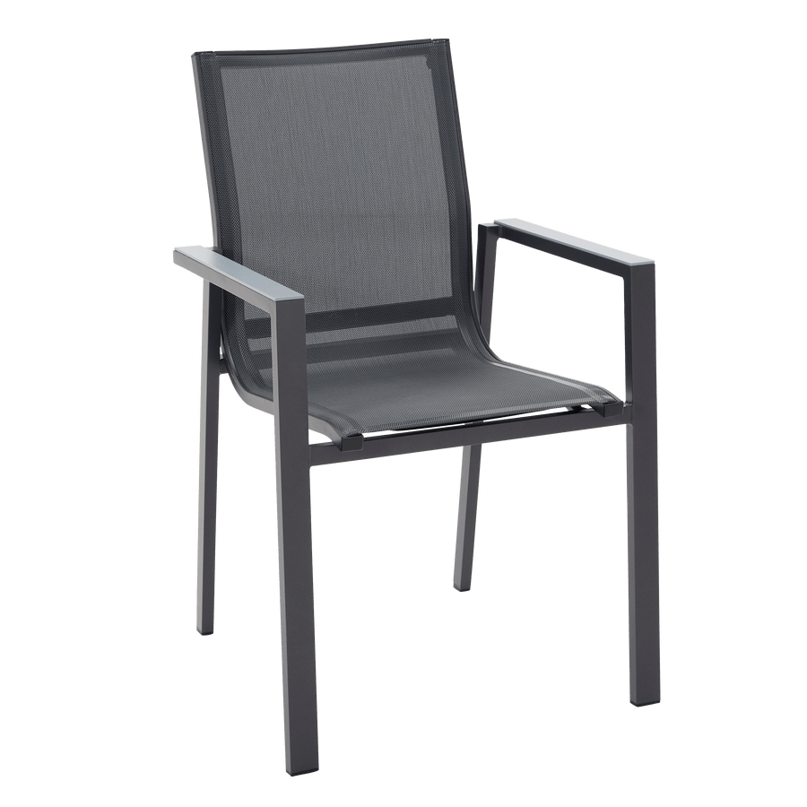 Bricocenter ODYSSEA NATERIAL ALUMINUM AND TEXTILENE ANTHRACITE CHAIR