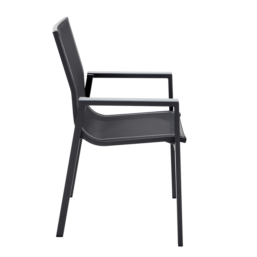 Bricocenter ODYSSEA NATERIAL ALUMINUM AND TEXTILENE ANTHRACITE CHAIR