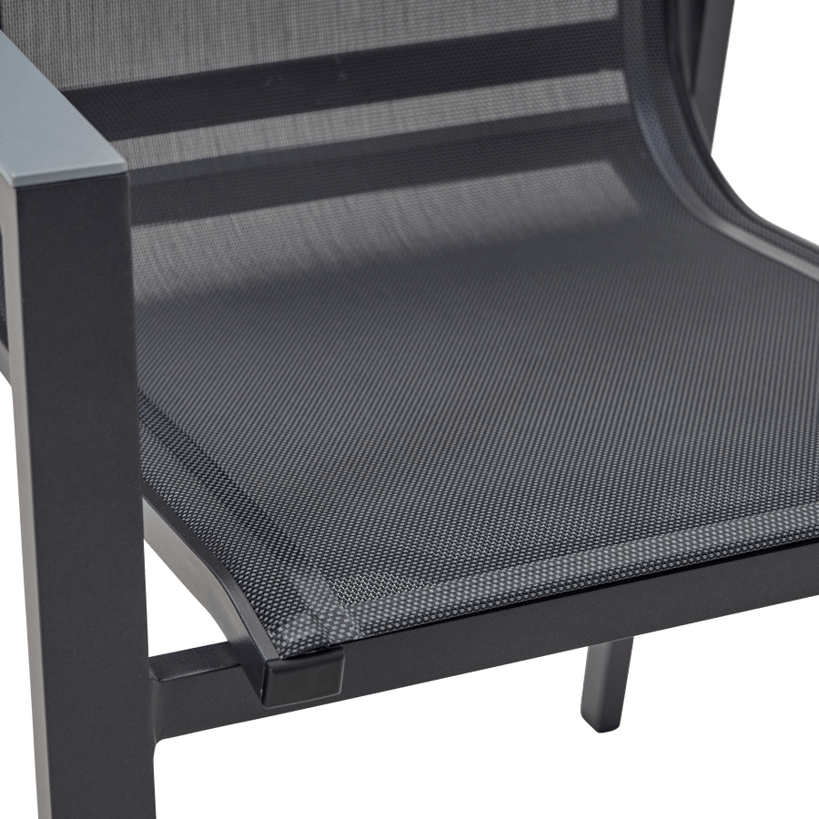 Bricocenter ODYSSEA NATERIAL ALUMINUM AND TEXTILENE ANTHRACITE CHAIR