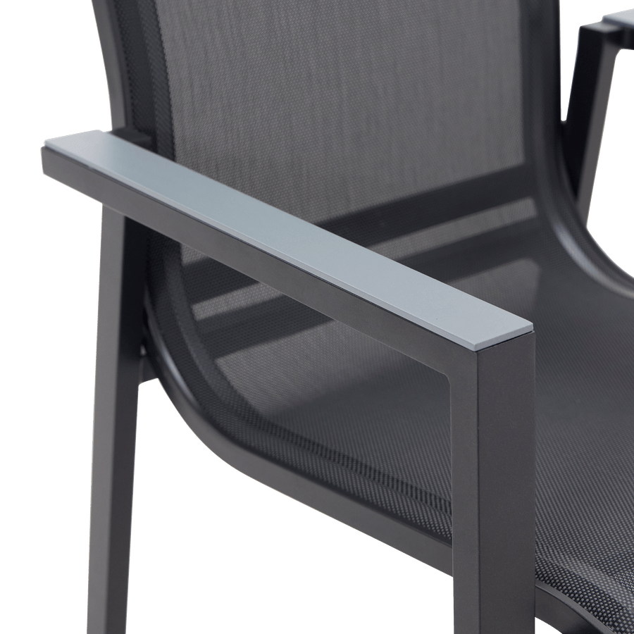 Bricocenter ODYSSEA NATERIAL ALUMINUM AND TEXTILENE ANTHRACITE CHAIR