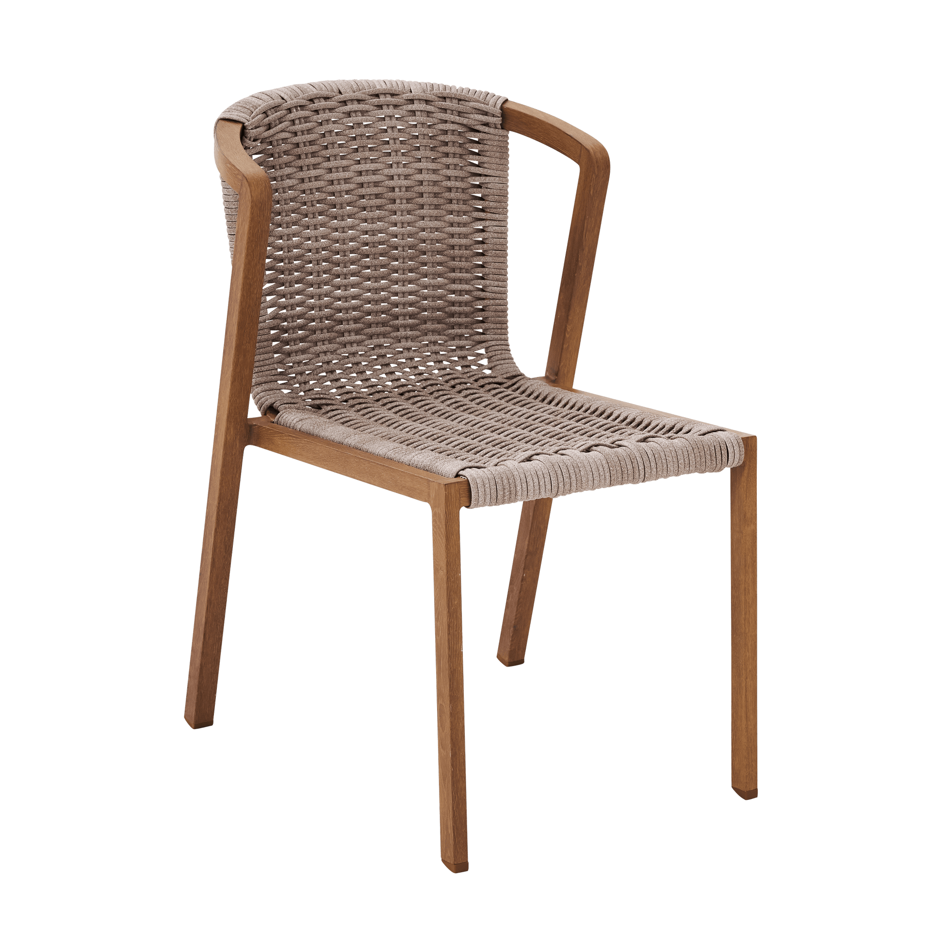 Bricocenter GAIA CHAIR ALUMINUM WOOD EFFECT AND SYNTHETIC WICKER NATERIAL