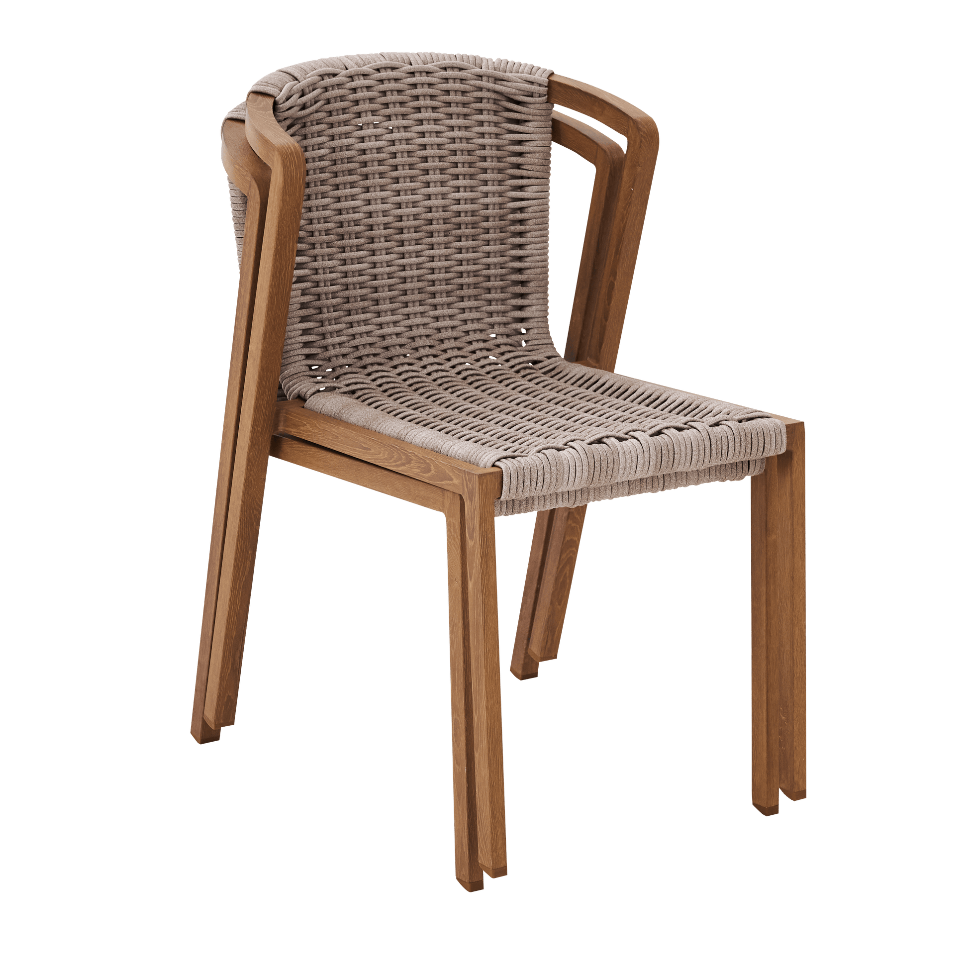 Bricocenter GAIA CHAIR ALUMINUM WOOD EFFECT AND SYNTHETIC WICKER NATERIAL