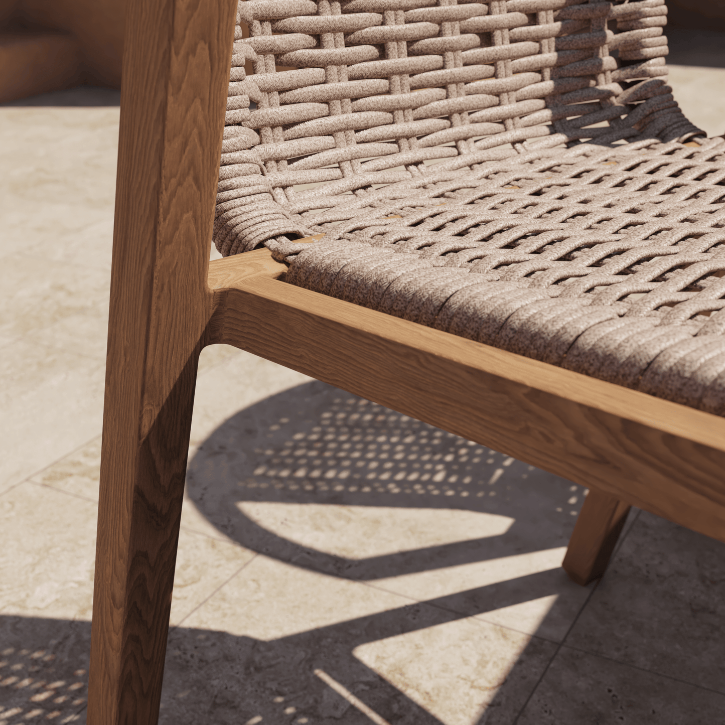 Bricocenter GAIA CHAIR ALUMINUM WOOD EFFECT AND SYNTHETIC WICKER NATERIAL