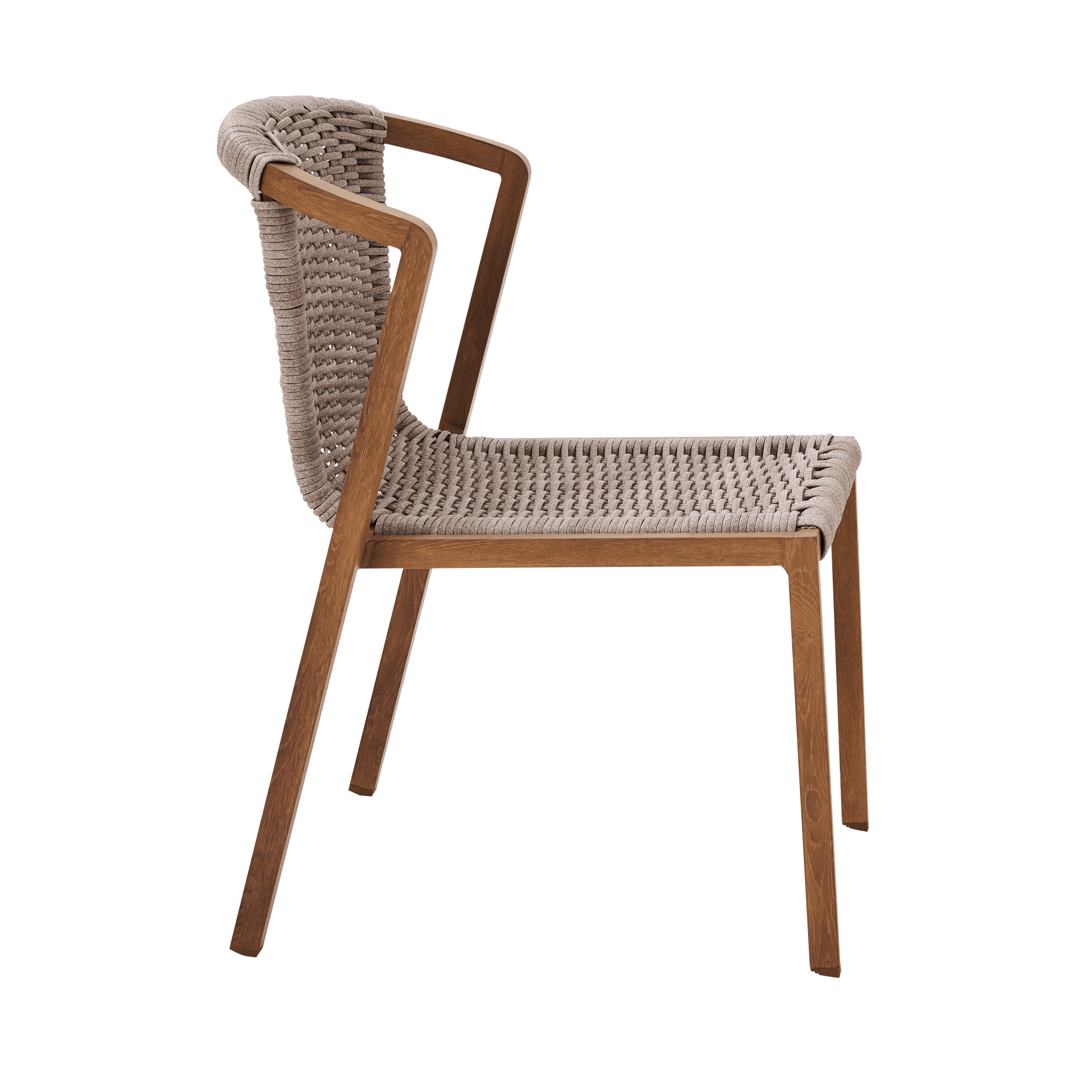 Bricocenter GAIA CHAIR ALUMINUM WOOD EFFECT AND SYNTHETIC WICKER NATERIAL