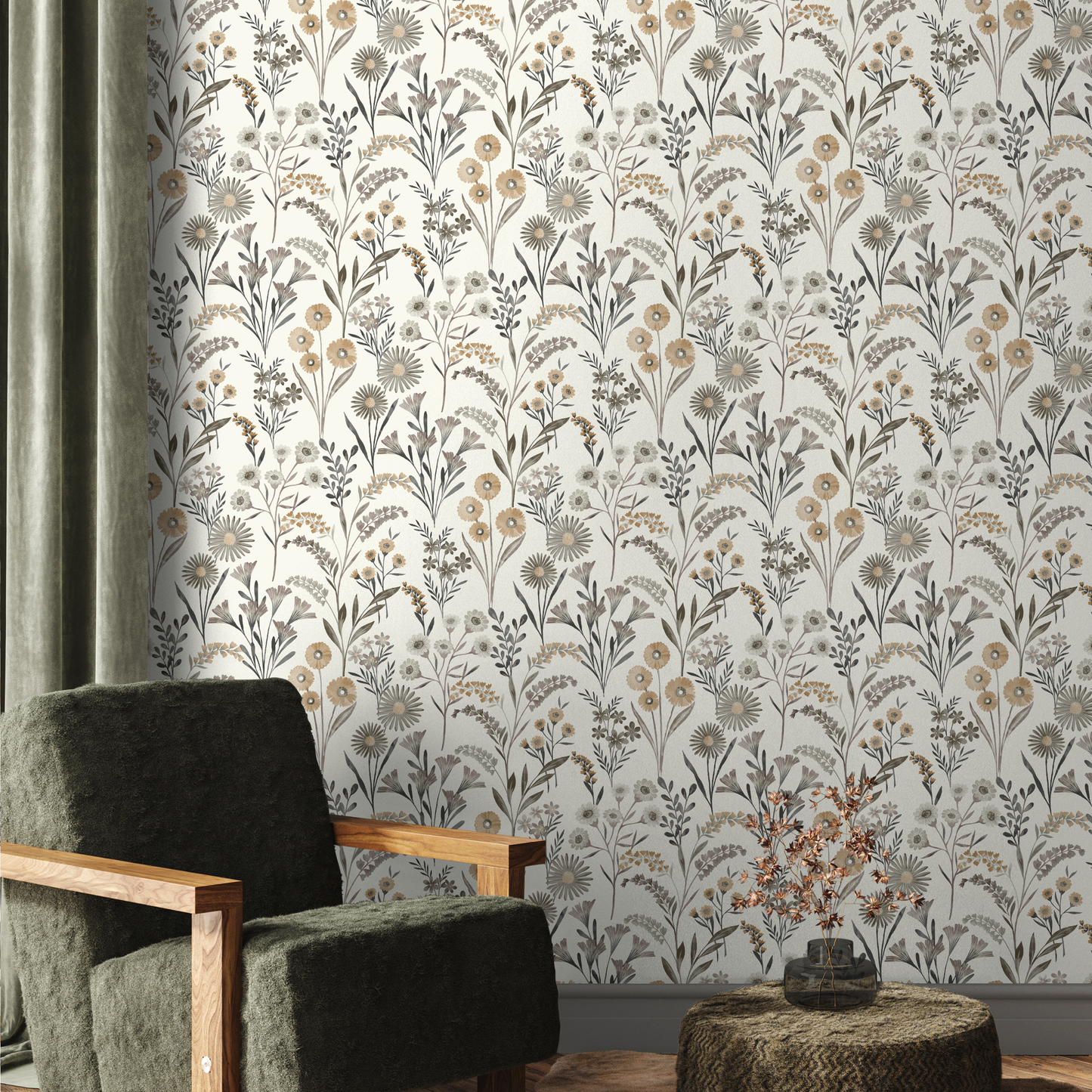 FLOWERING BRANCHES WALLPAPER 53CMX10.5MT