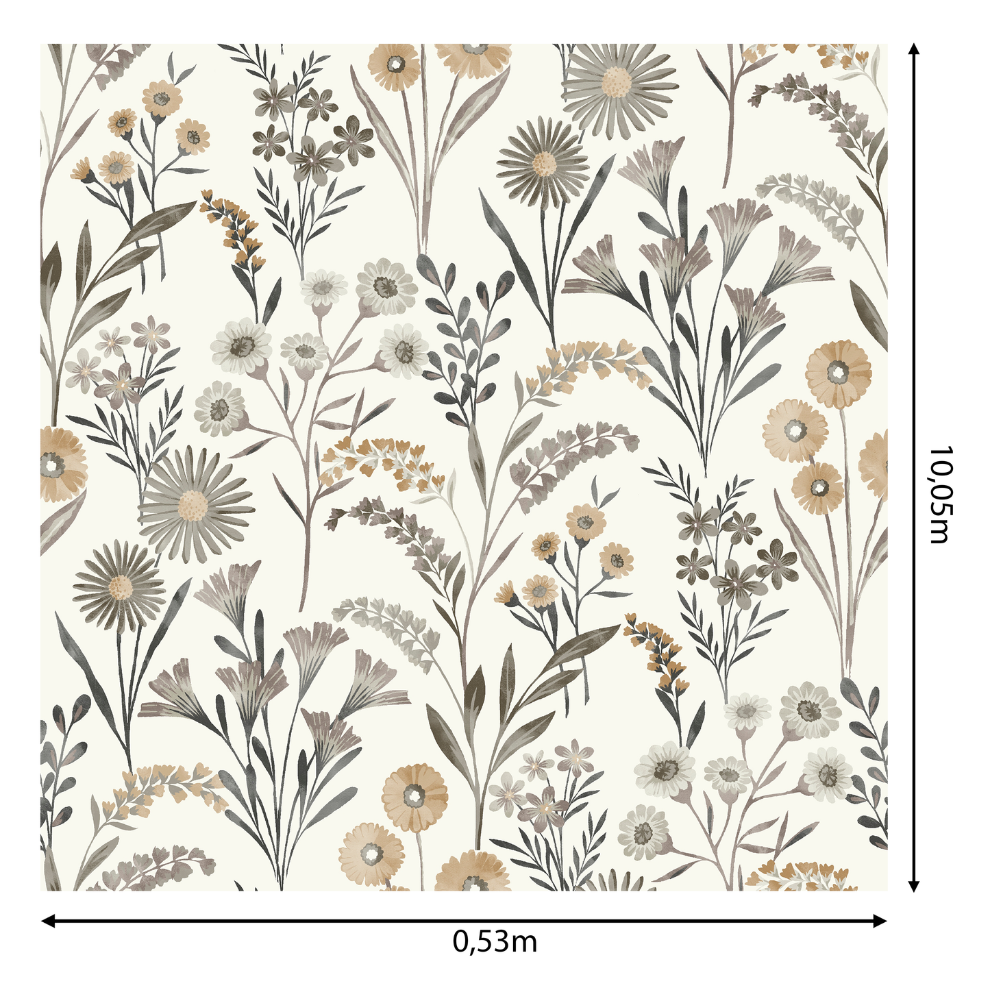 FLOWERING BRANCHES WALLPAPER 53CMX10.5MT