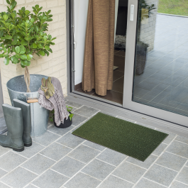 MALCOM GREEN DOORMAT 40X70 CM POLYETHYLENE