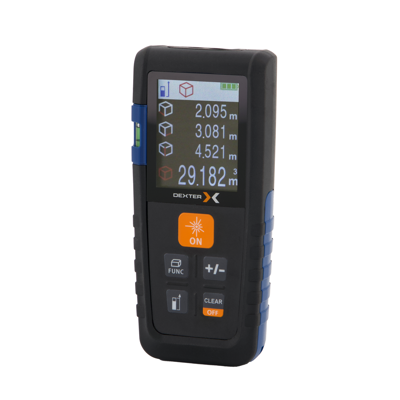 Laser distance dexter 50m 3 2 batterie aaa