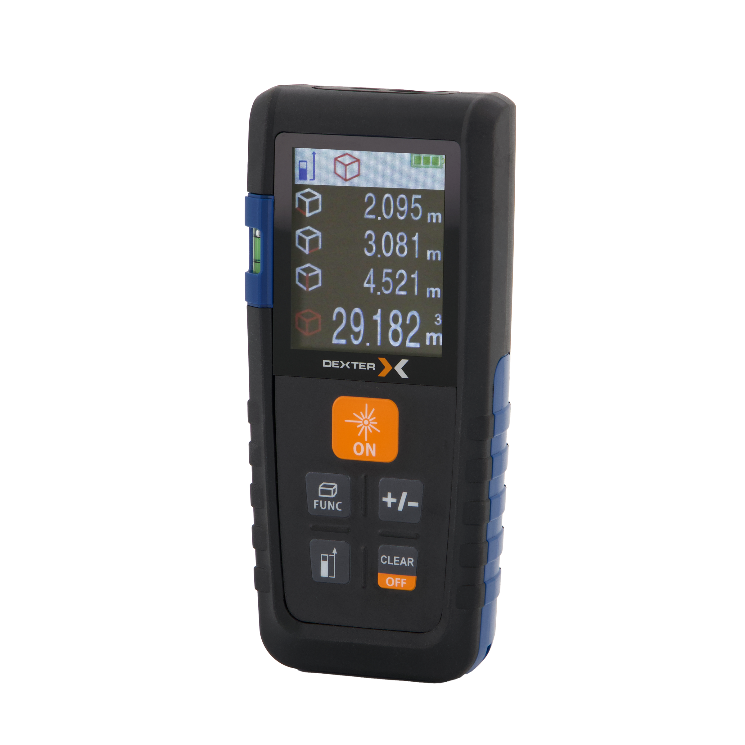 Laser distance dexter 50m 3 2 batterie aaa