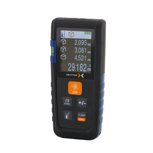 Laser distance dexter 50m 3 2 batterie aaa