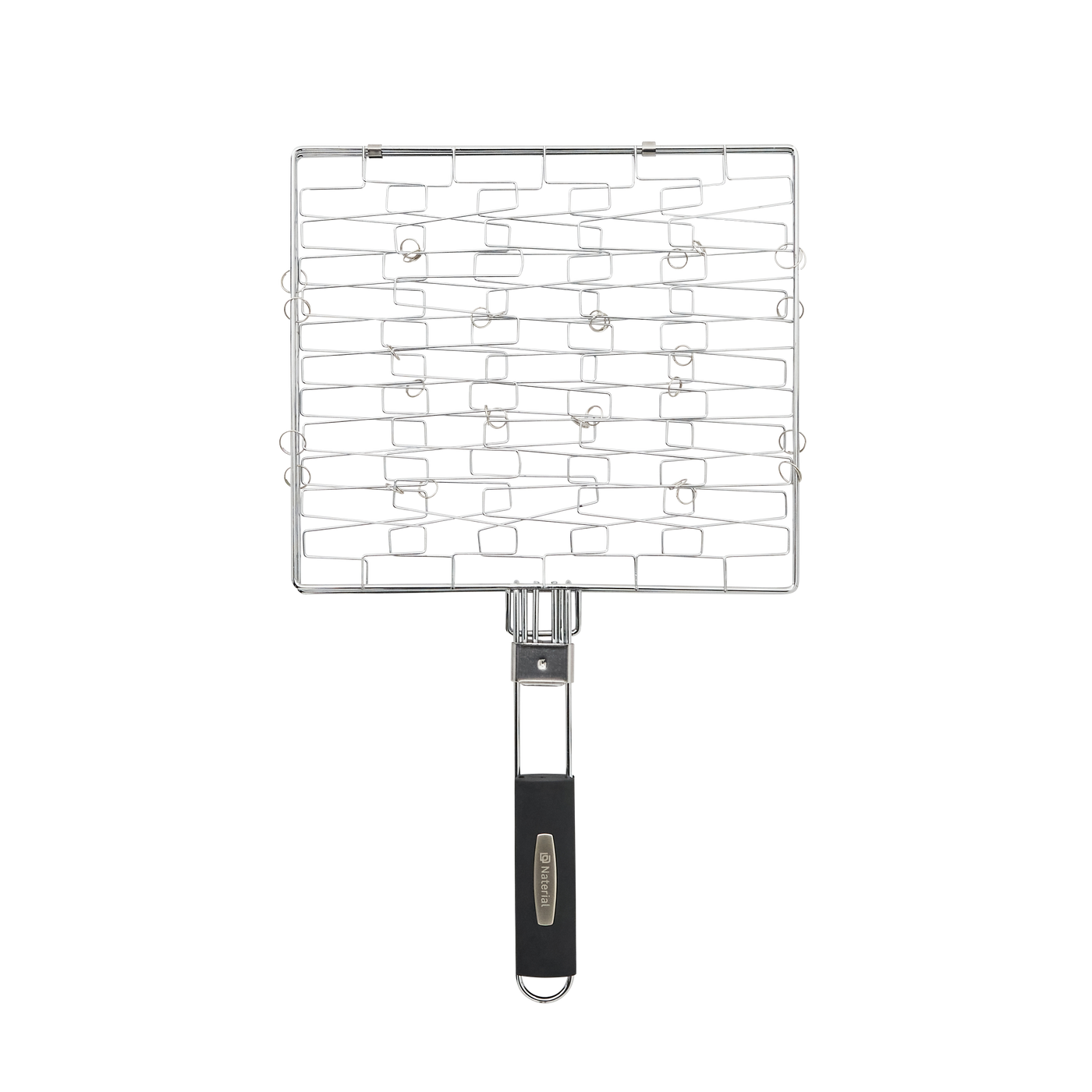 DOUBLE STEEL BBQ GRILL NATERIAL 30X26CM