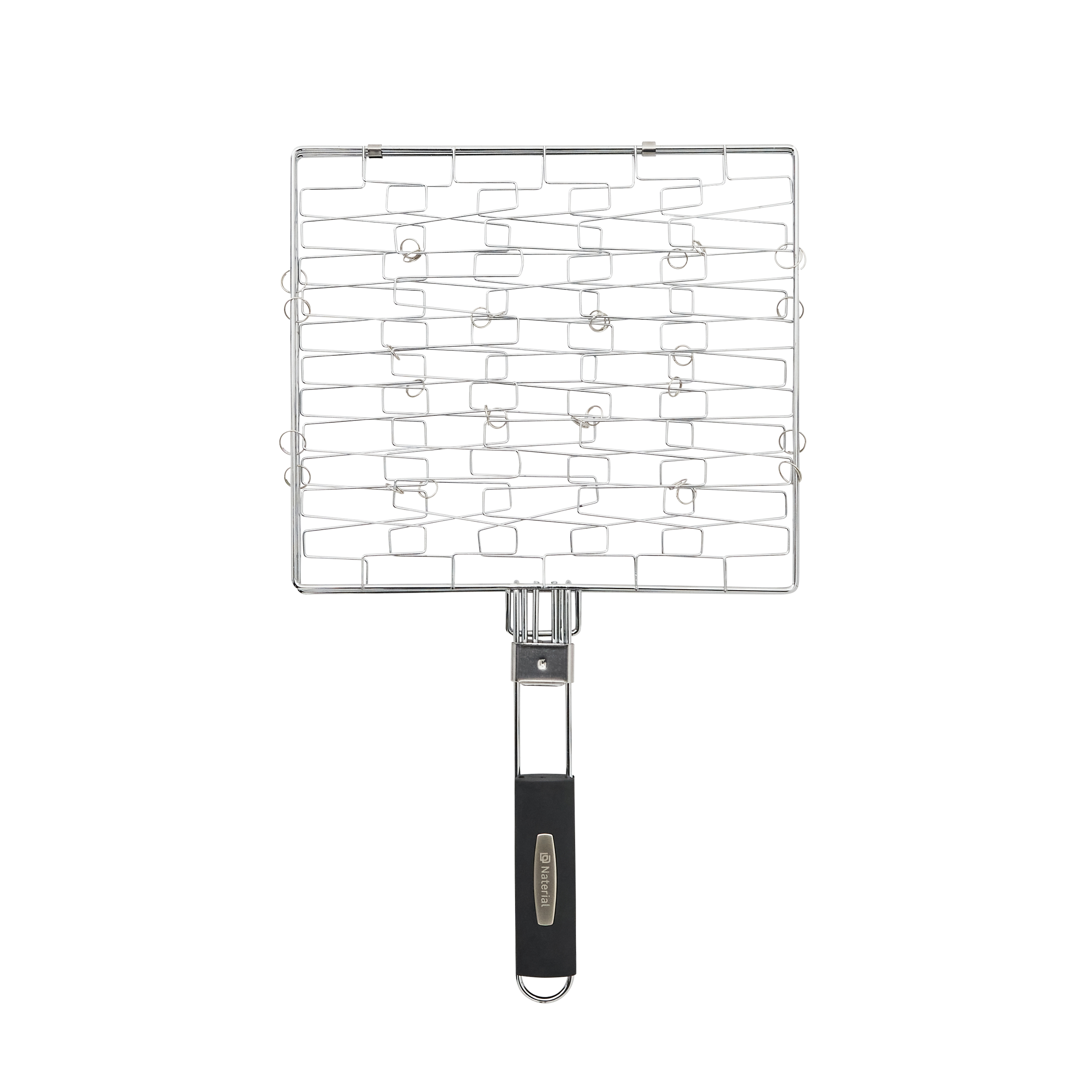 DOUBLE STEEL BBQ GRILL NATERIAL 30X26CM