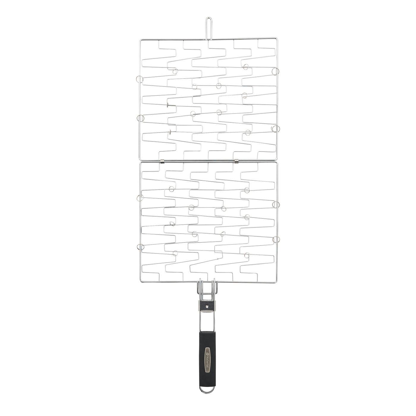DOUBLE STEEL BBQ GRILL NATERIAL 30X26CM