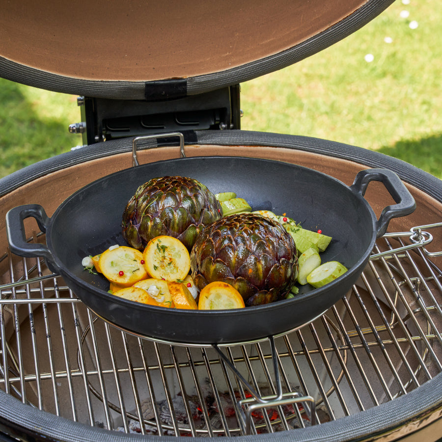 WOK NATERIAL CAST IRON ENAMEL DIAMETER 34 CM