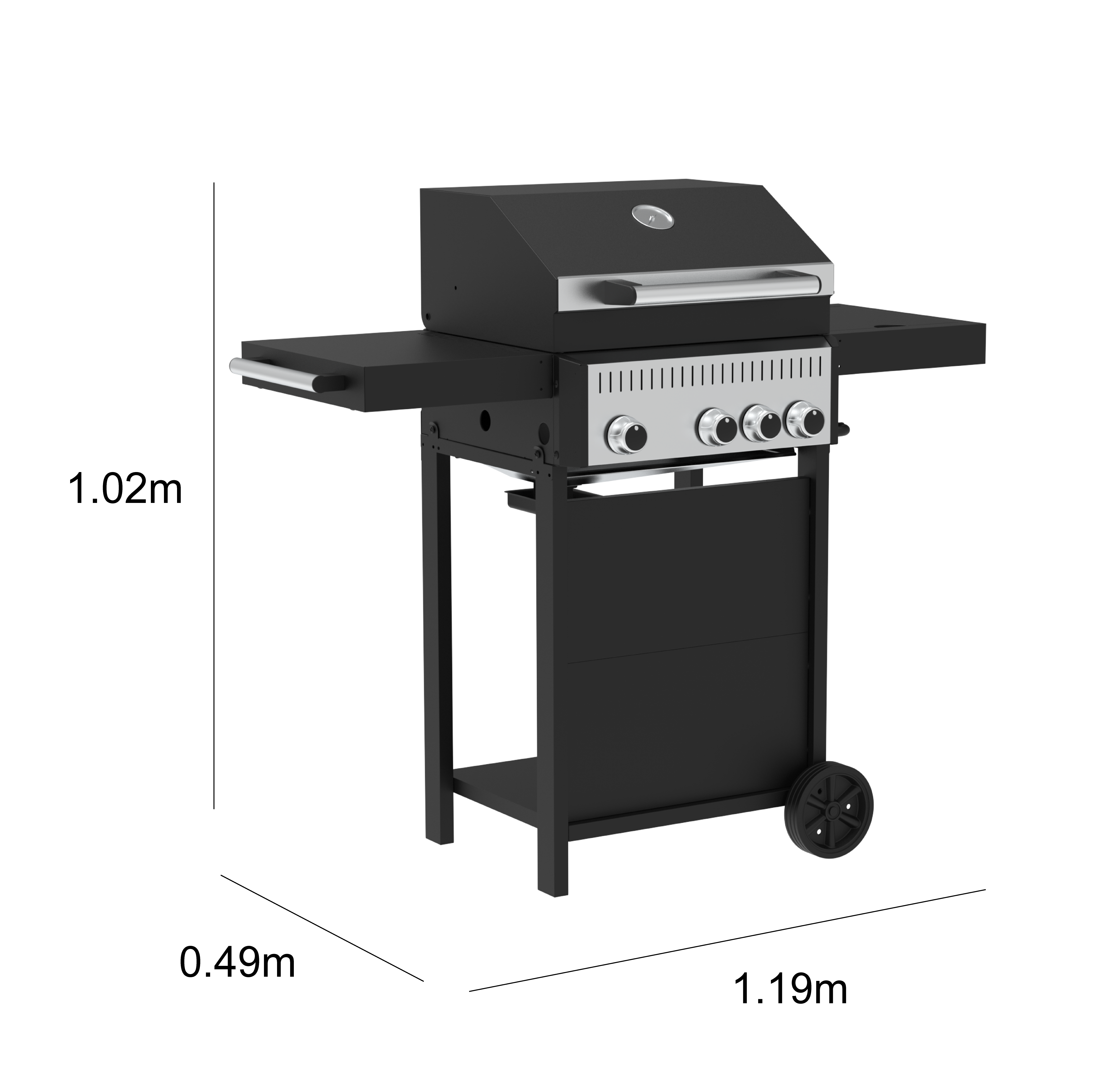 GAS BBQ C500 4 + 1 BURNERS