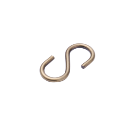 OPEN S-HOOK GALVANISED STEEL STANDERS D2MM 25X12MM, 2 PIECES