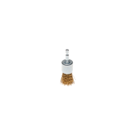 DEXTER DRILL END BRUSH FOR FINE DUSTING OF CRIMPED BRASS WIRES 25 MM