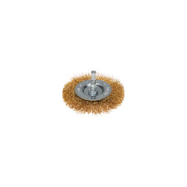 DEXTER DRILL WIRE WHEEL BRUSH FOR FINE DUSTING OF CRIMPED BRASS WIRES