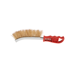 MANUAL FINE PAINT STRIPPING BRUSH PVC HANDLE BRASS-PLATED STEEL WIRES 240 MM