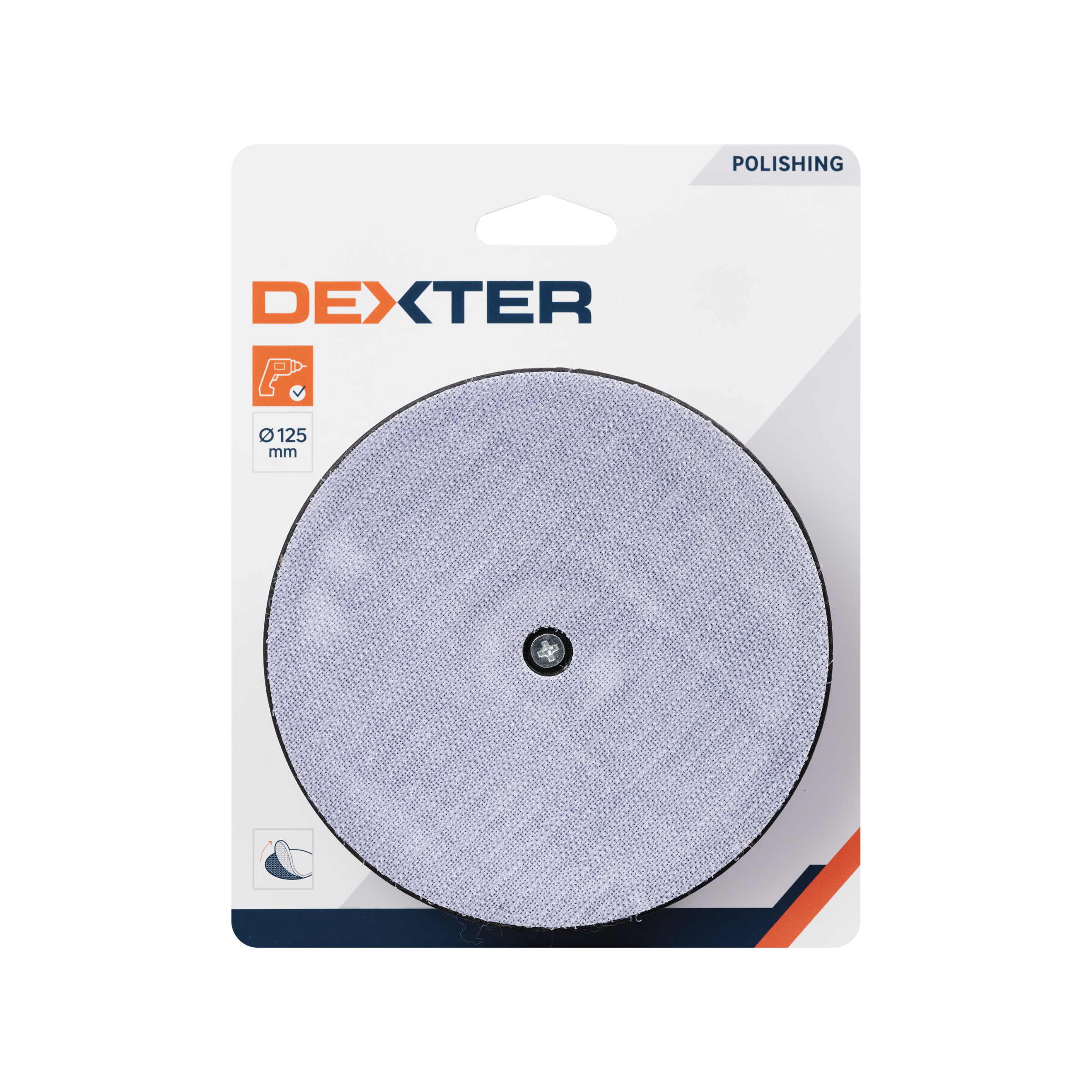 DEXTER EASY FIX BACKING PAD FOR 10 MM CHUCK 125 MM