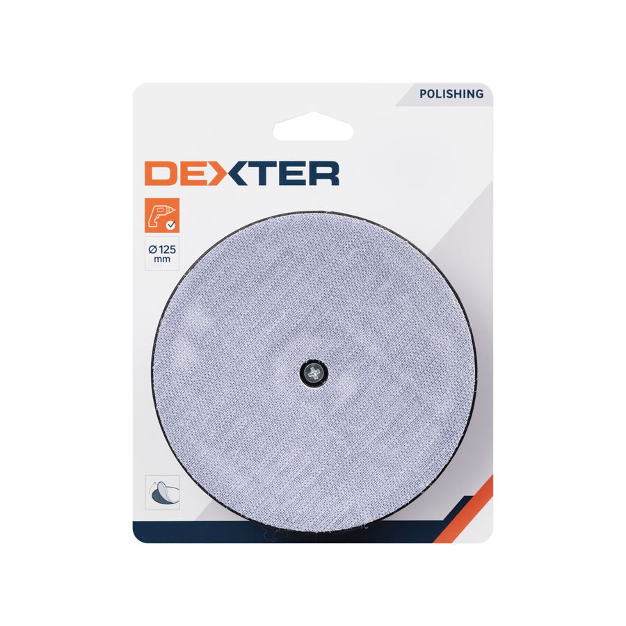 DEXTER EASY FIX BACKING PAD FOR 10 MM CHUCK 125 MM