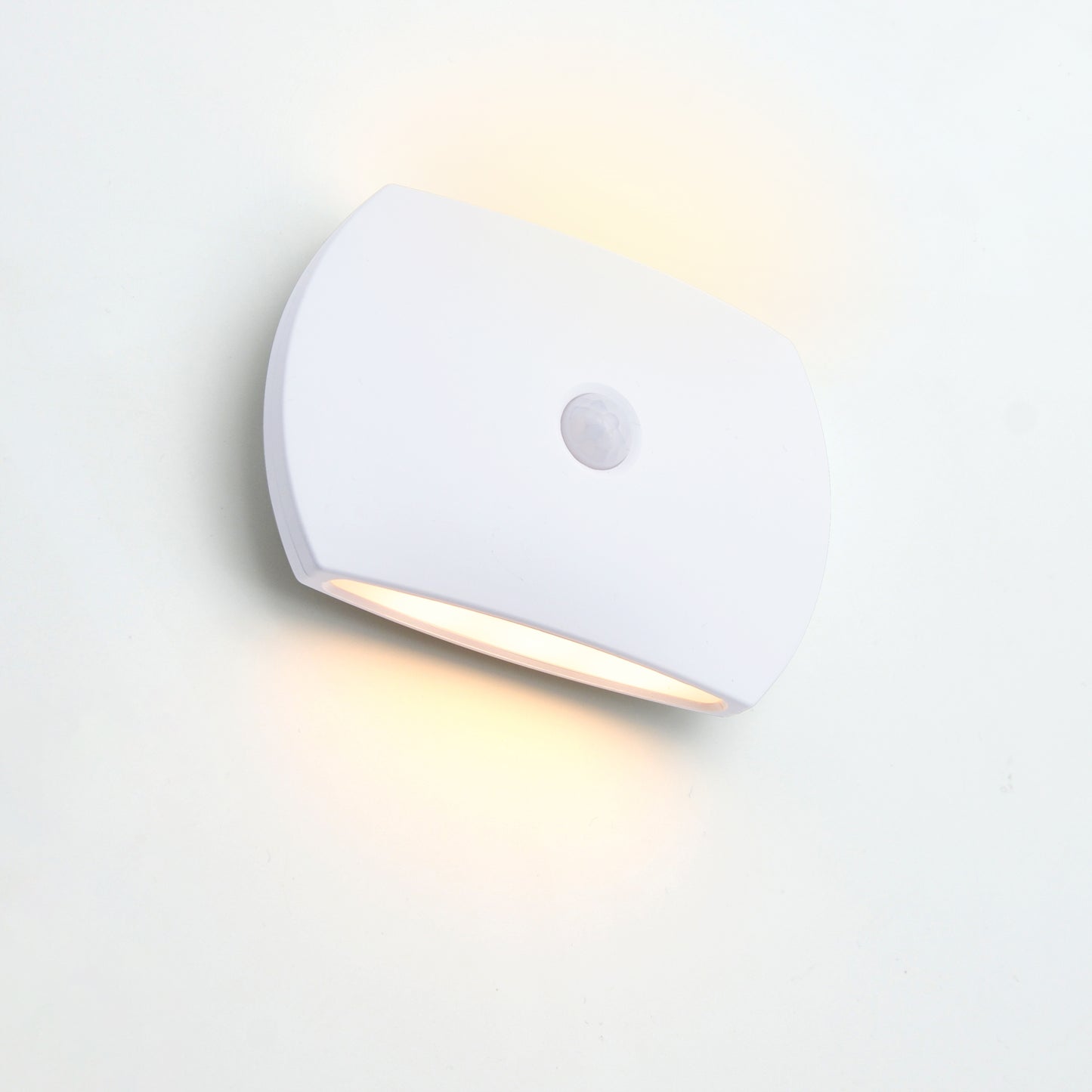 SECURITY LIGHT TODU PLASTIC WHITE 10CM LED 40LM WARM LIGHT WITH SENSOR