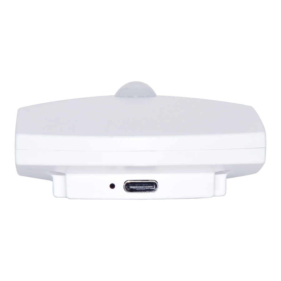 SECURITY LIGHT TODU PLASTIC WHITE 10CM LED 40LM WARM LIGHT WITH SENSOR