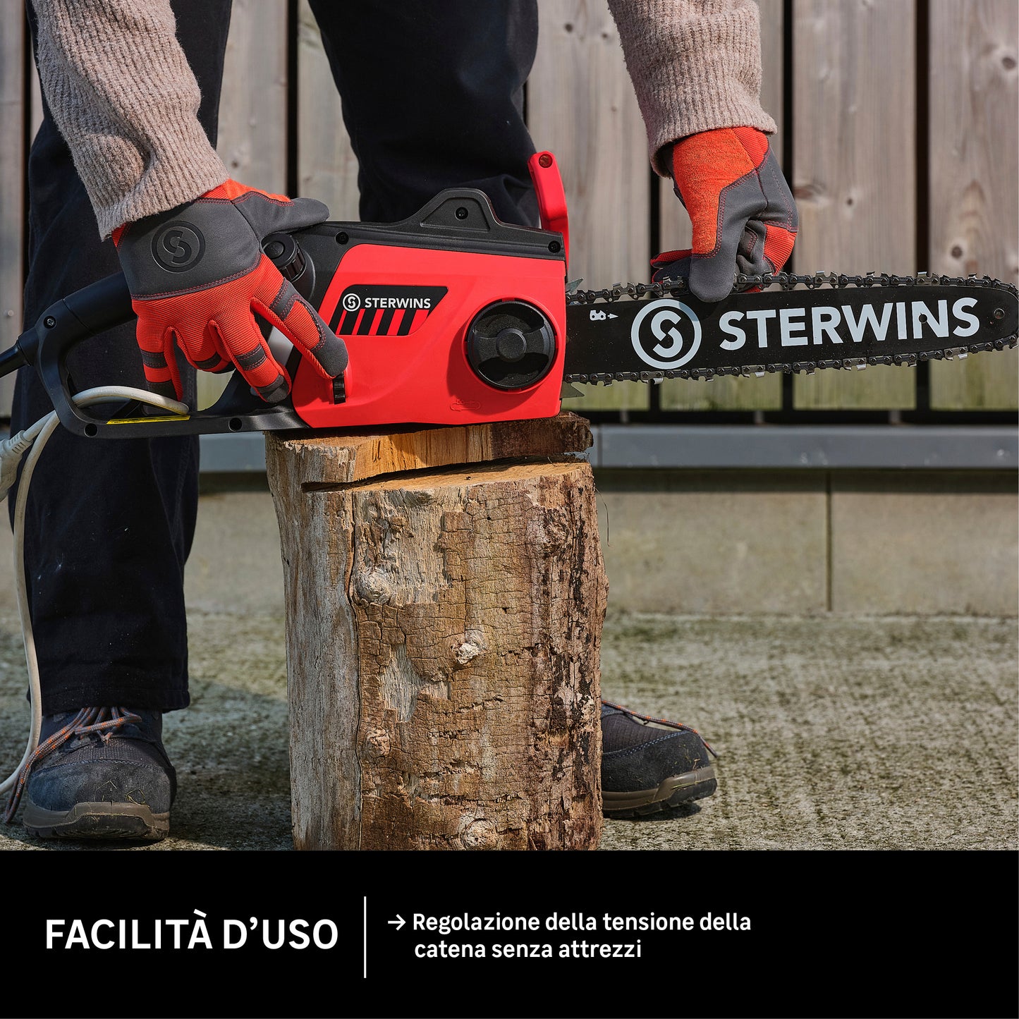 STERWINS 2000W ELECTRIC CHAINSAW 35CM BAR