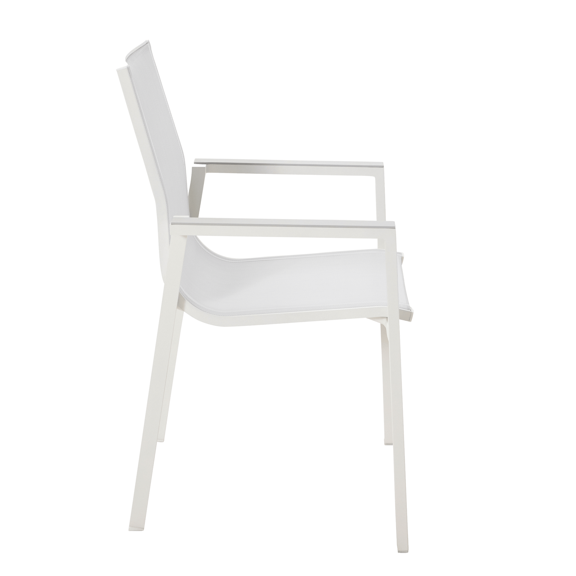 Bricocenter NATERIAL ODYSSEA ALUMINUM AND TEXTILENE ARMCHAIR WHITE