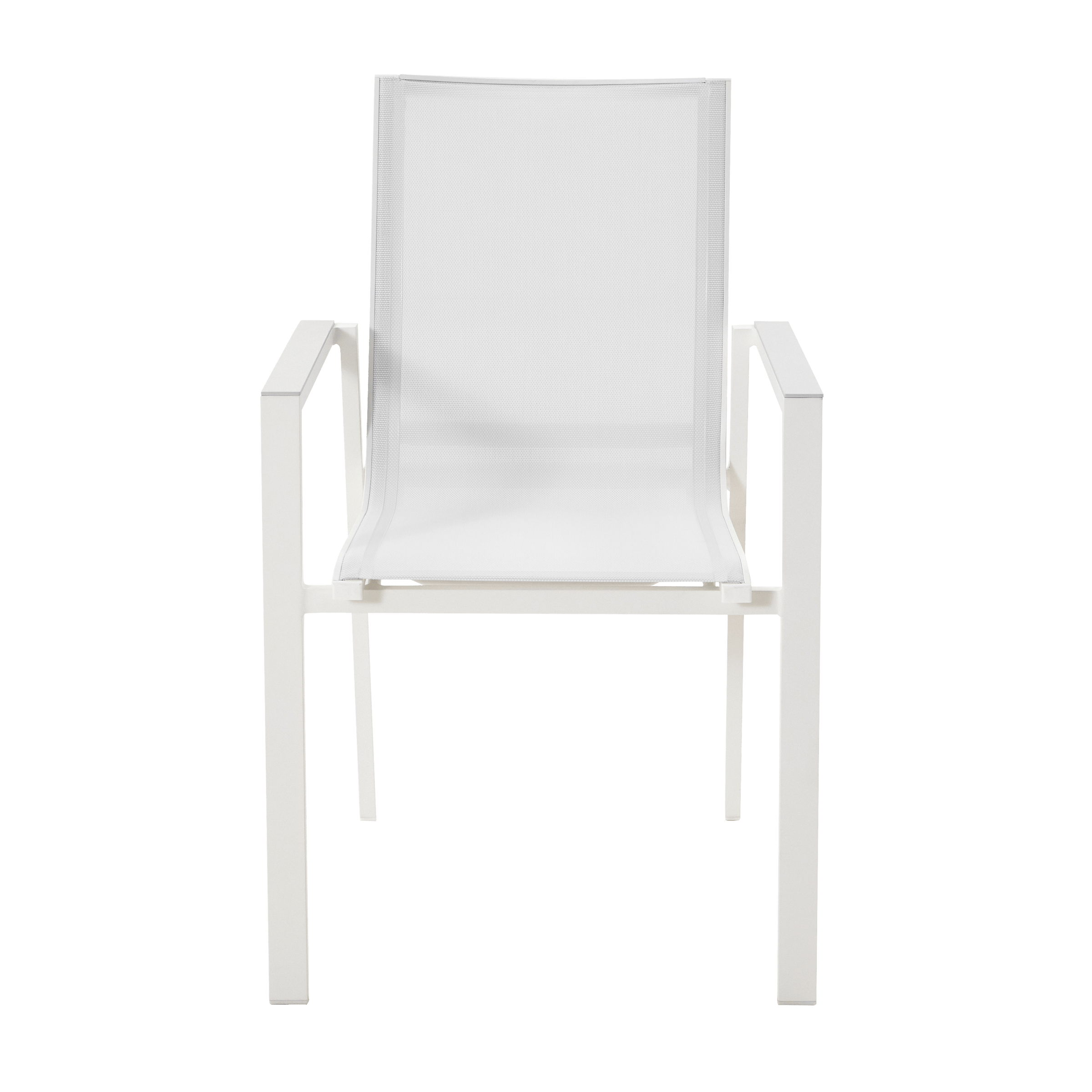 Bricocenter NATERIAL ODYSSEA ALUMINUM AND TEXTILENE ARMCHAIR WHITE