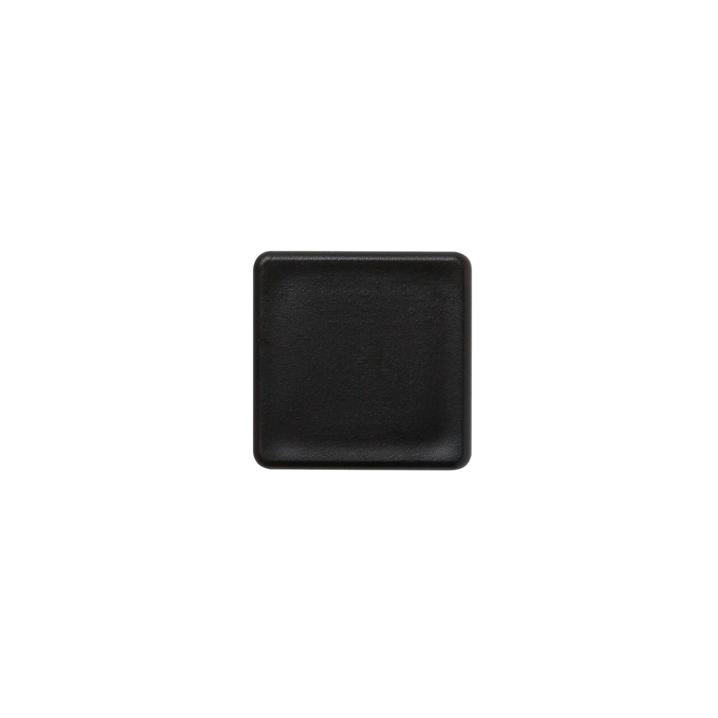 4 black plastic studs, 29×29 mm