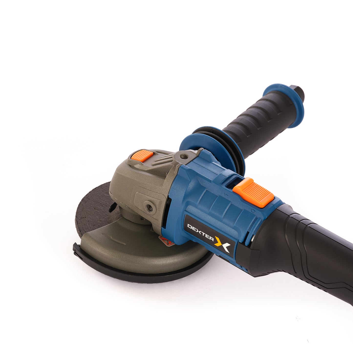 DEXTER 18V ANGLE GRINDER, 125MM, 1 4AH BATTERY AND CHARGER