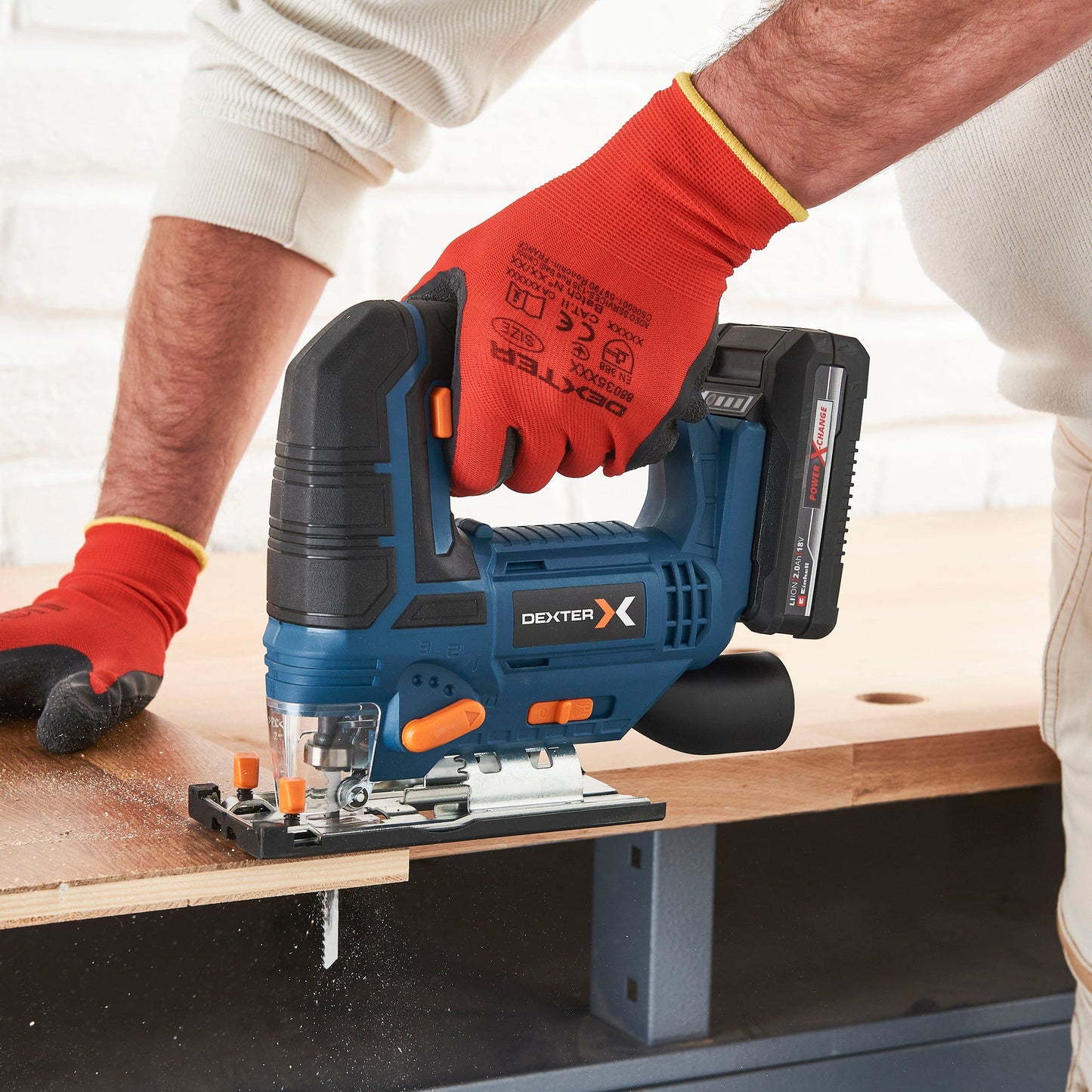 DEXTER 18V JIGSAW, 1 2.5AH BATTERY AND CHARGER