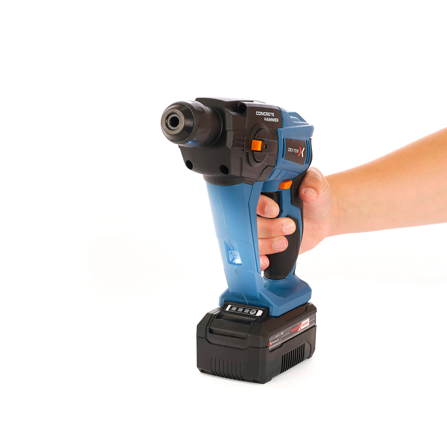 DEXTER 18V DEMOLITION HAMMER, 1 4AH BATTERY AND CHARGER