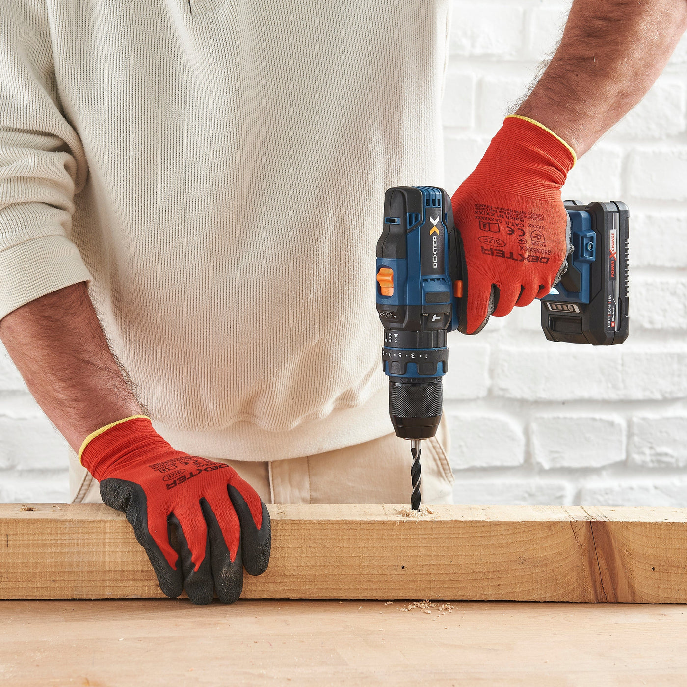 DEXTER 18V IMPACT DRILL DRIVER, 1 2.5AH BATTERY AND CHARGER