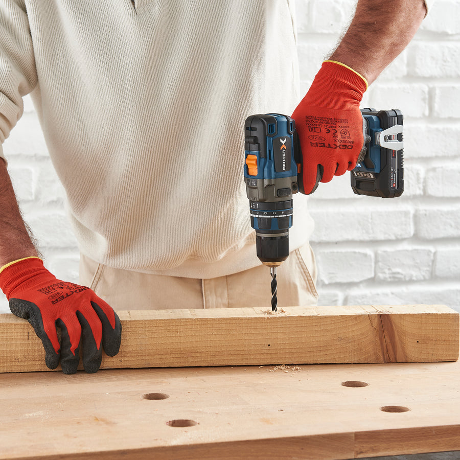 DEXTER 18V BRUSHLESS IMPACT DRILL DRIVER , 2 2AH BATTERIES AND CHARGER