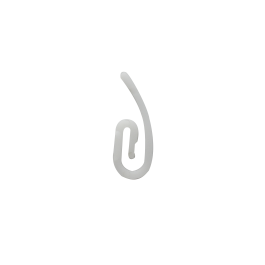 24 PLASTIC HOOKS WHITE