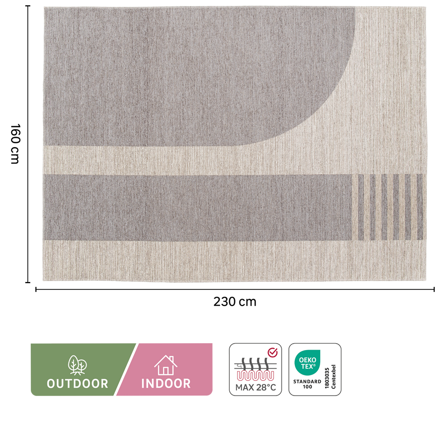 URBANE MOON OUTDOOR RUG 160X230CM