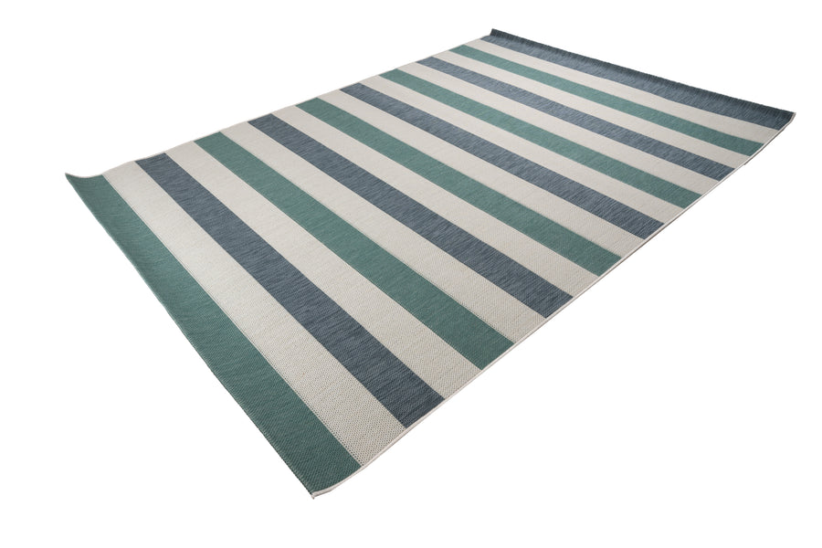 OUTDOOR RUG LAGOON DENIM MINT 160X230CM
