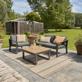 BEIGE SEMBA OUTDOOR RUG 160X230CM INSPIRE