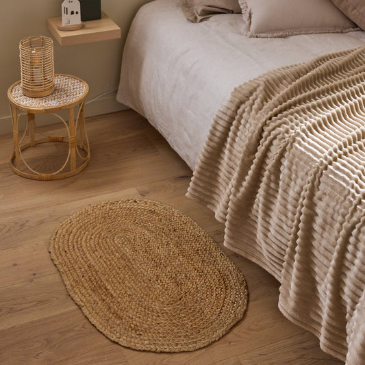 Bricocenter NILS OVAL RUG 50X80 CM NATURAL JUTE